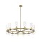 Z-Lite Datus 12 Light Chandelier, Rubbed Brass & Clear 4008-12RB - alternate 4